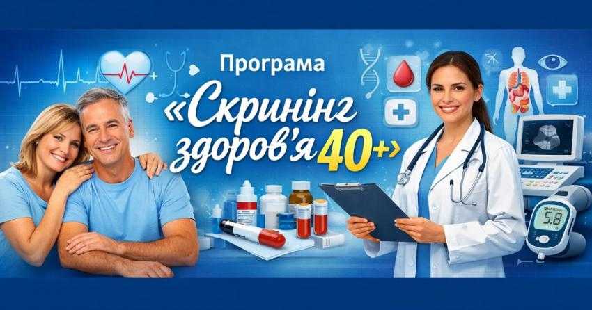 Скринінг здоровʼя 40+